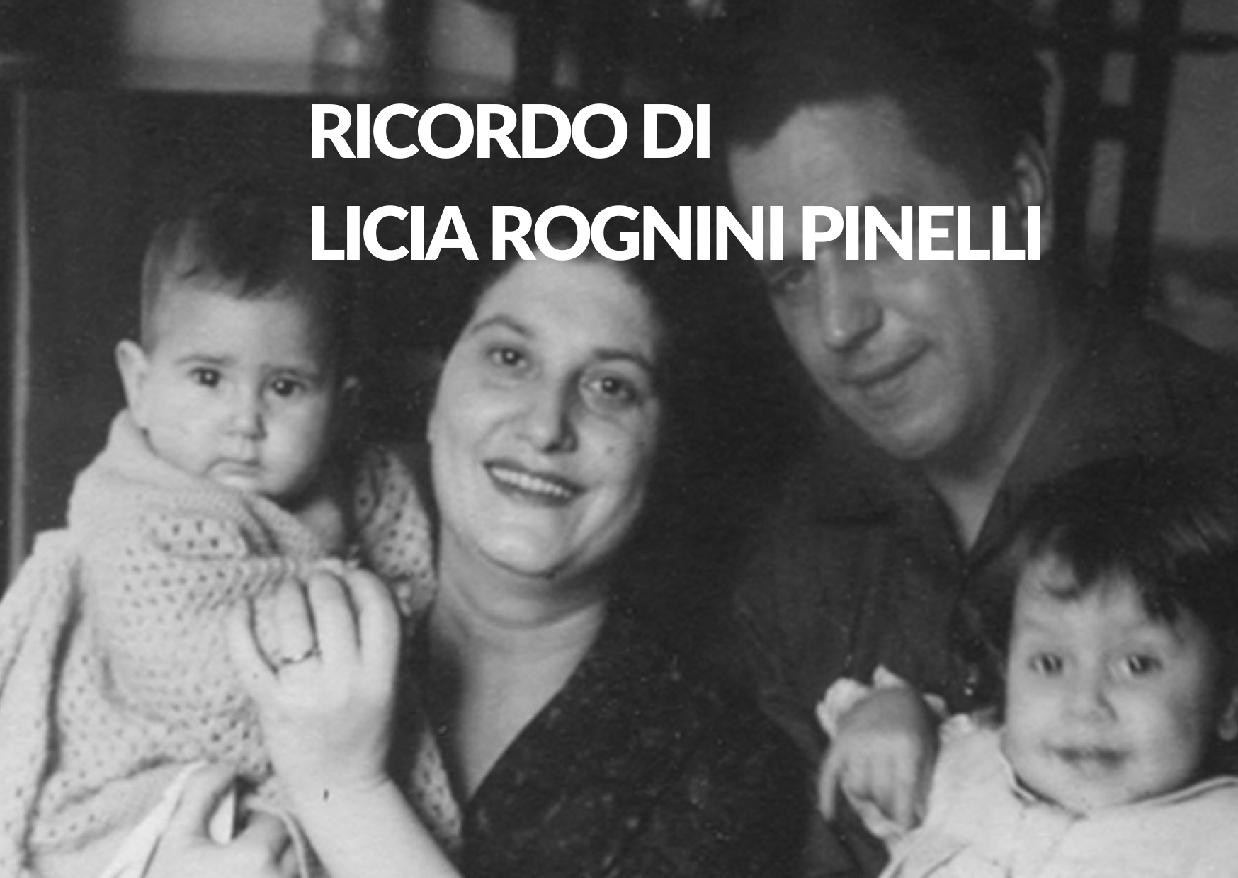 Vai alla pagina Ricordo di Licia Rognoni Pinelli
